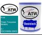 Preview: Ford, Tropic Turquoise Metallic, 2 / XSC2090B-2090C: 1L Lackdose, von ATW Autoteile West.